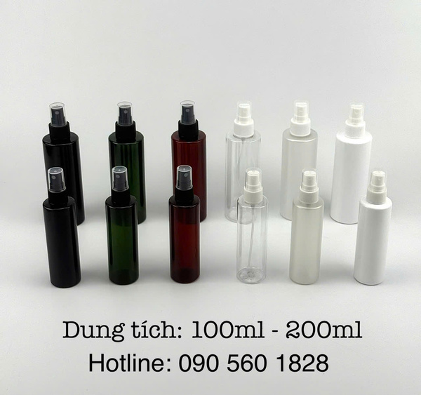 Chai mỹ phẩm nhựa